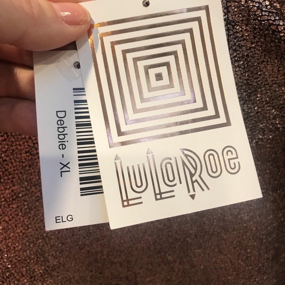 LuLaRoe Elegant Rose Gold Debbie